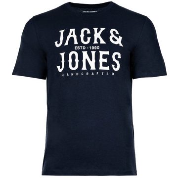 Jack & Jones T-Shirt Herren T-Shirt, 5er Pack - JJLEOGRA TEE CREW NECK