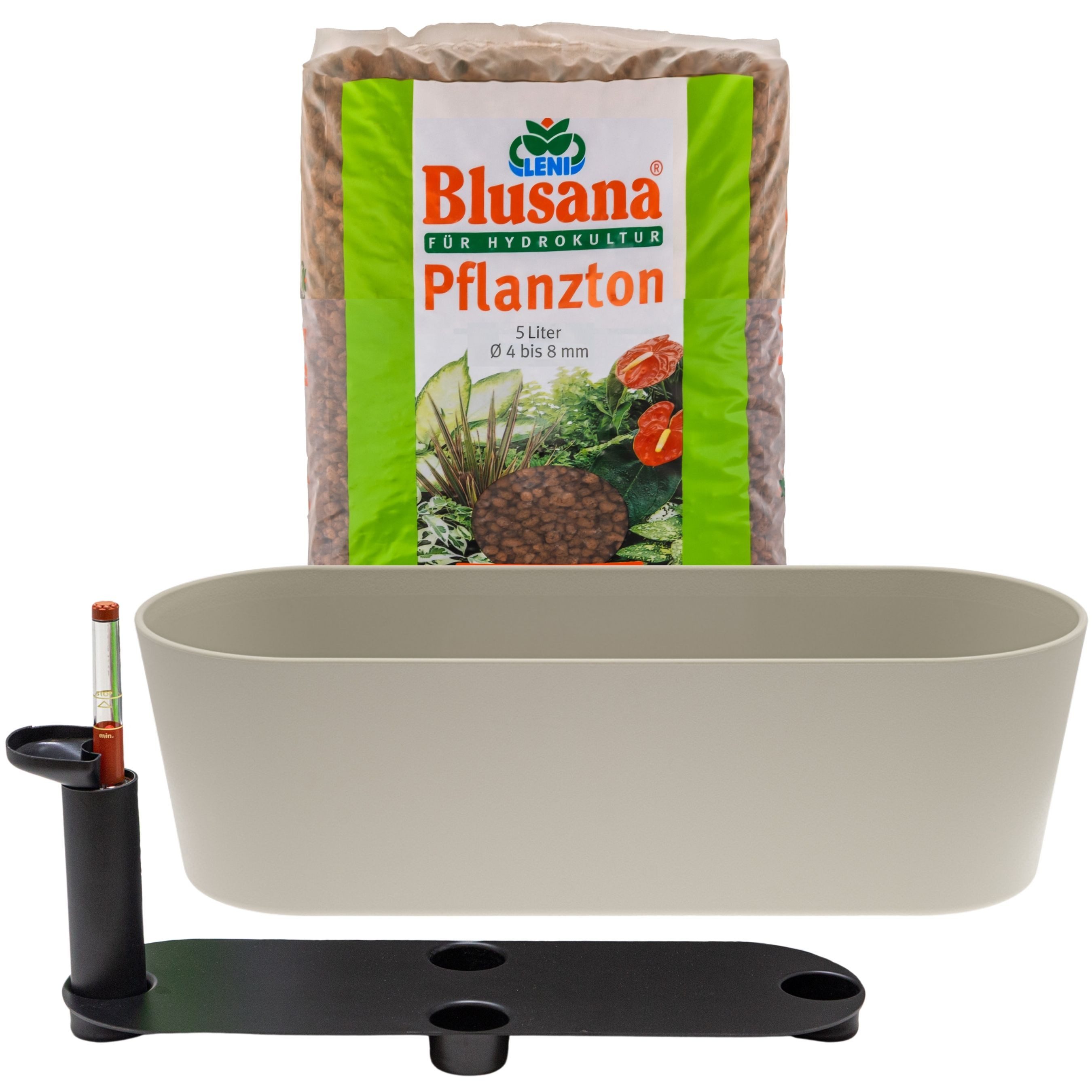 Jardiniere Blumentopf länglich Pflanzkasten 36 cm lang Kräuter & Zimmerpflanzen
