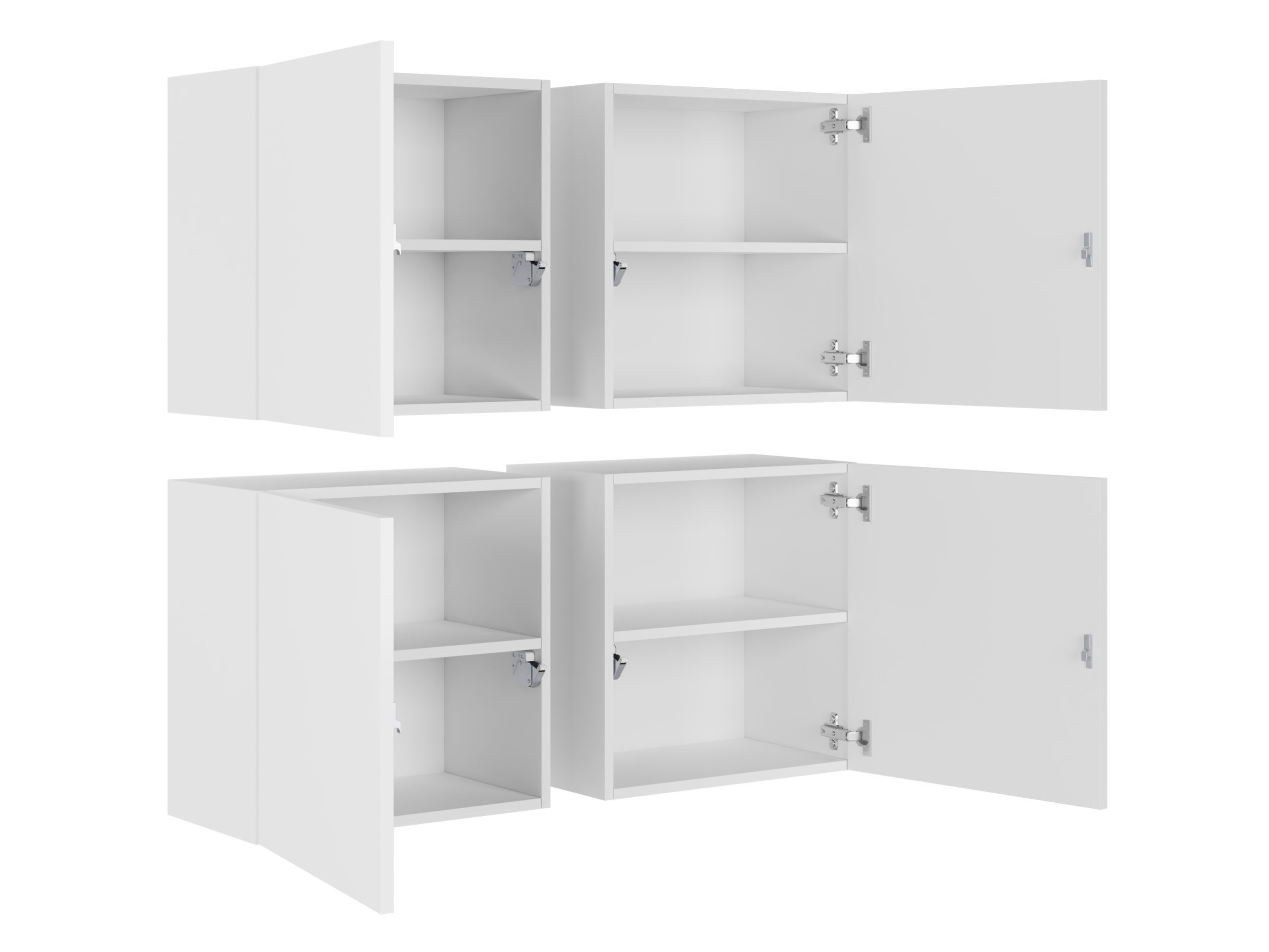 MIRJAN24 Vitrine Vigo (mit vier Drehtüren) grifflosem Öffnen "push to open"