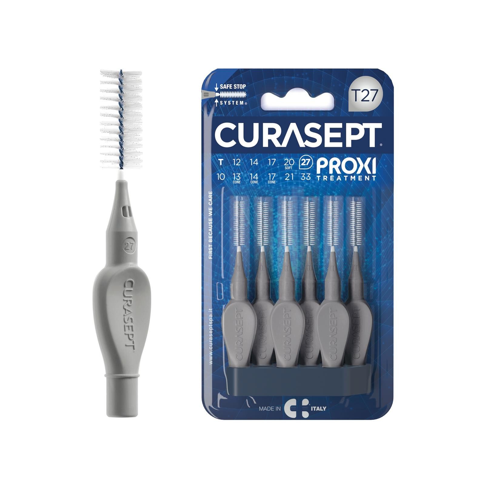Curasept Interdentalbürsten Curasept Proxi Interdentalbürsten T27 - 6 Stück Hellgrau 2,7 mm