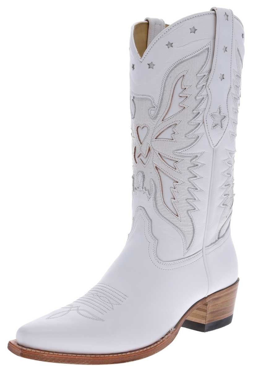 Sendra Boots »5514 ROSMY Weiss« Cowboystiefel Rahmengenähter Damen  Westernstiefel