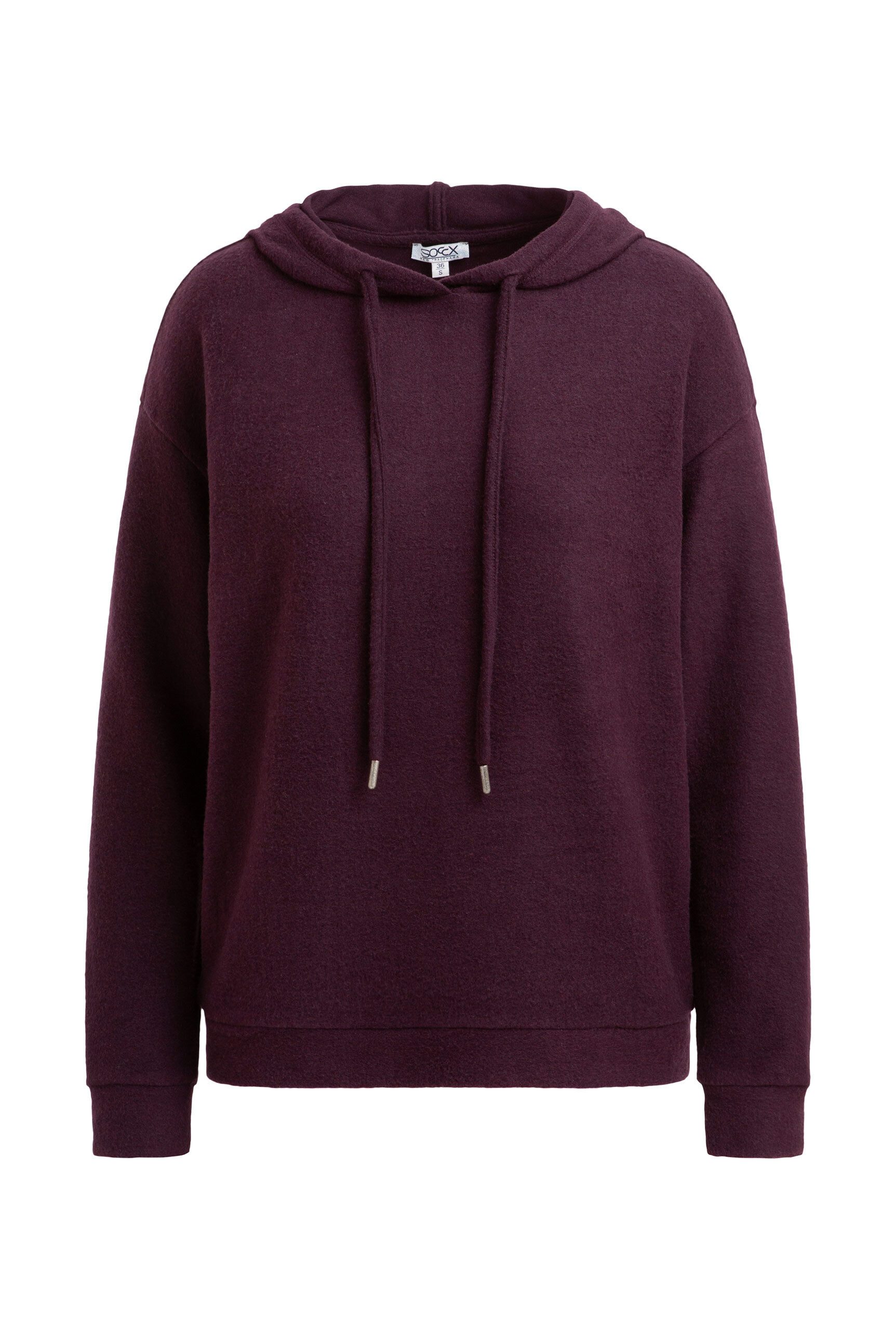 SOCCX Kapuzenpullover aus Flauschstrick günstig online kaufen