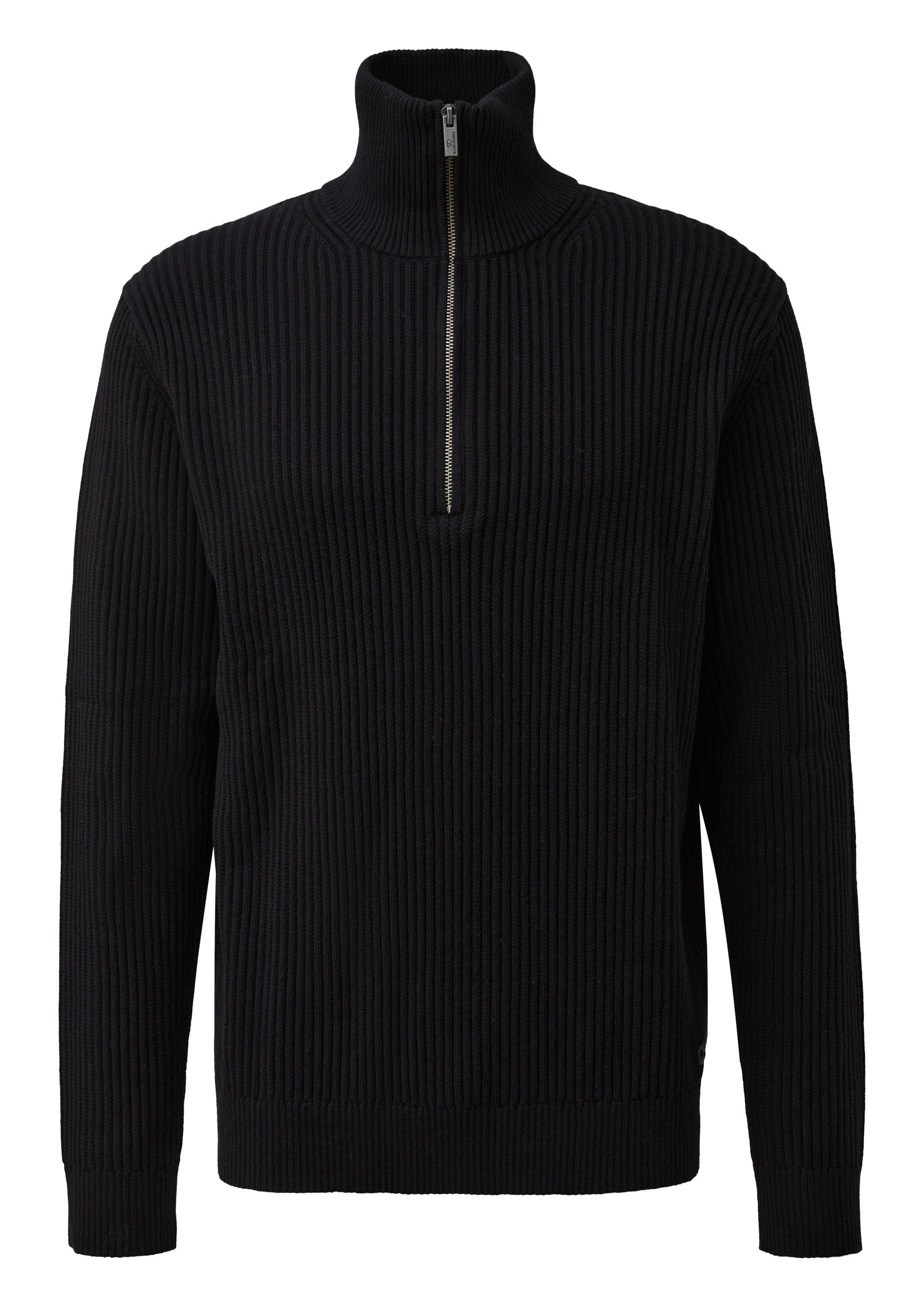 QS Longpullover Strickpullover Troyer mit Kaschmir günstig online kaufen