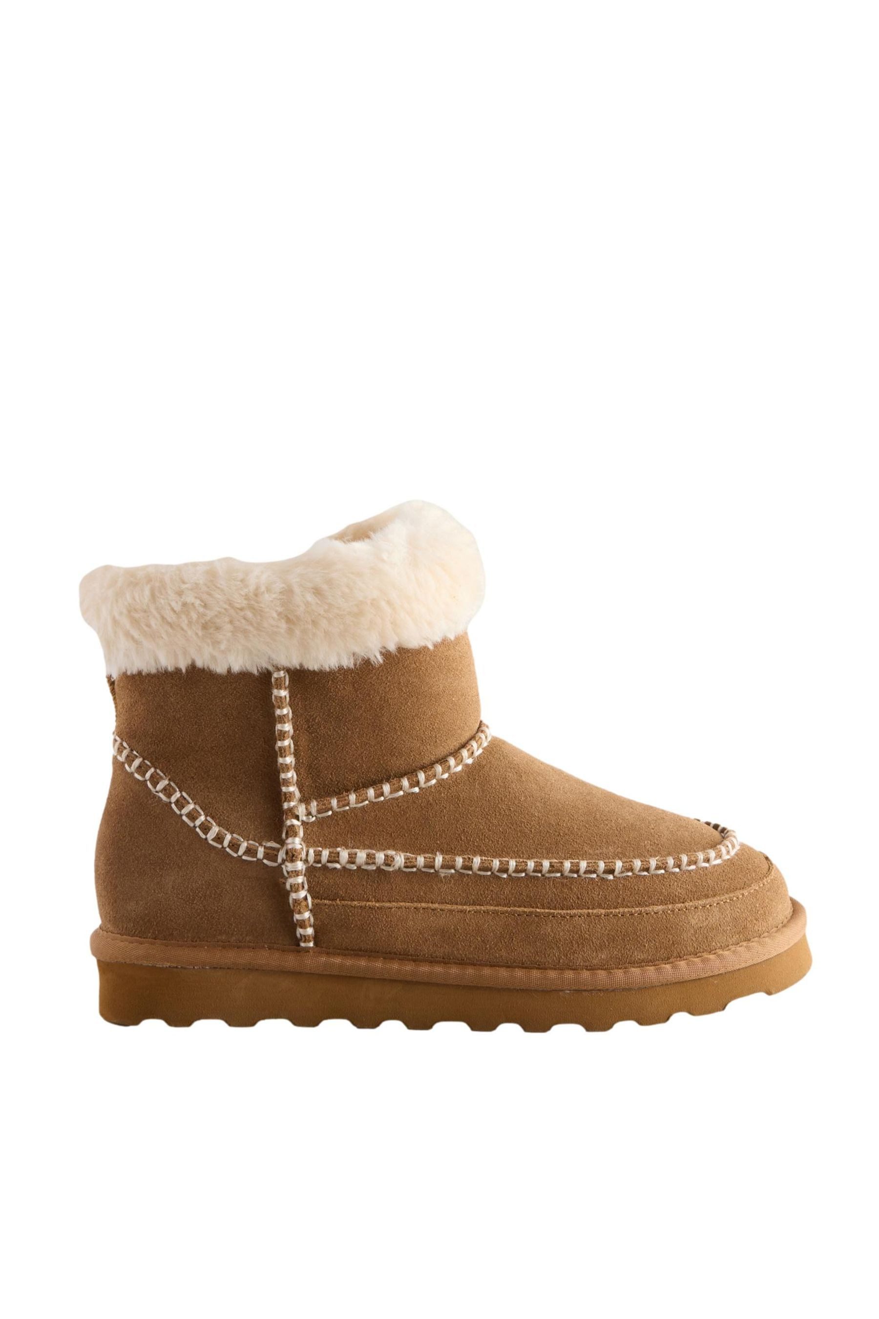 Next Wasserabweisende Midi-Stiefel mit Kunstfellfutter Stiefel (1-tlg)