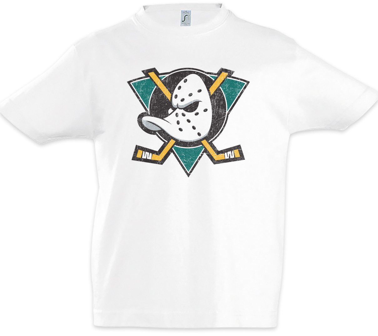 Print-Shirt Ducks Hockey Kinder T-Shirt Symbol Sign Team Mannschaft Logo Mighty