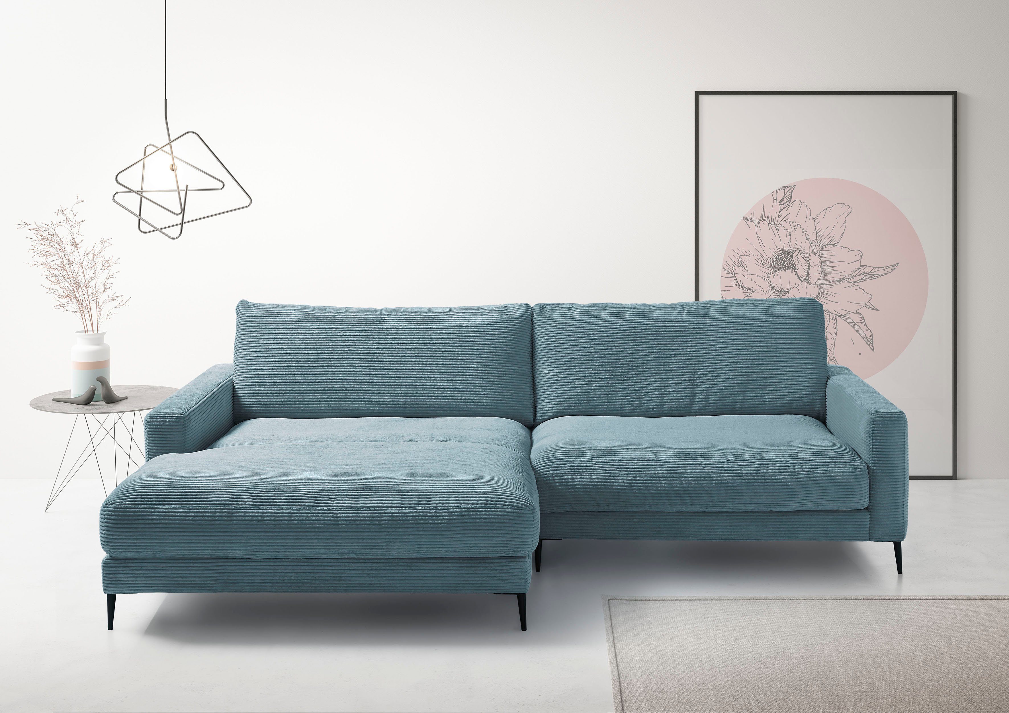 Ecksofa Downtown, B/T/H: 272/190/84 cm L-Form