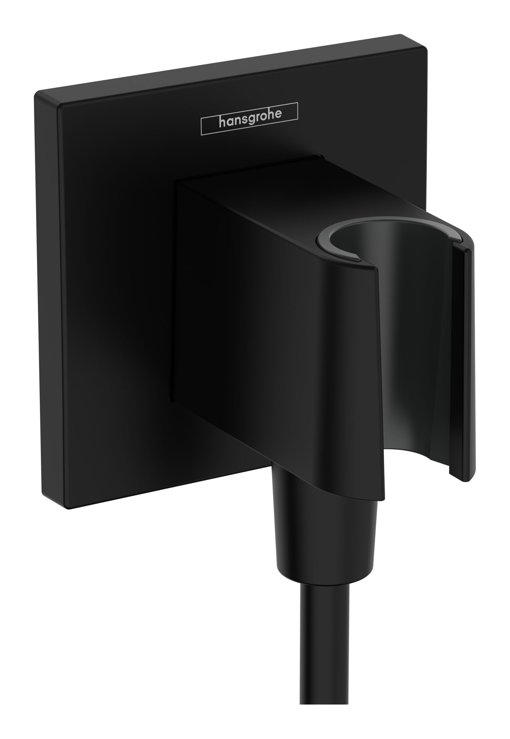 hansgrohe Wandanschlussbogen FixFit E, Wandanschluss mit Brausehalter