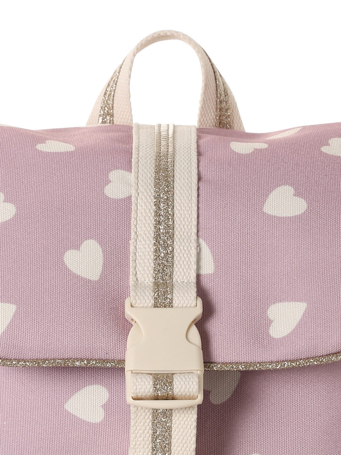 vertbaudet Rucksack Mädchen Grundschul-Rucksack mit Herzen