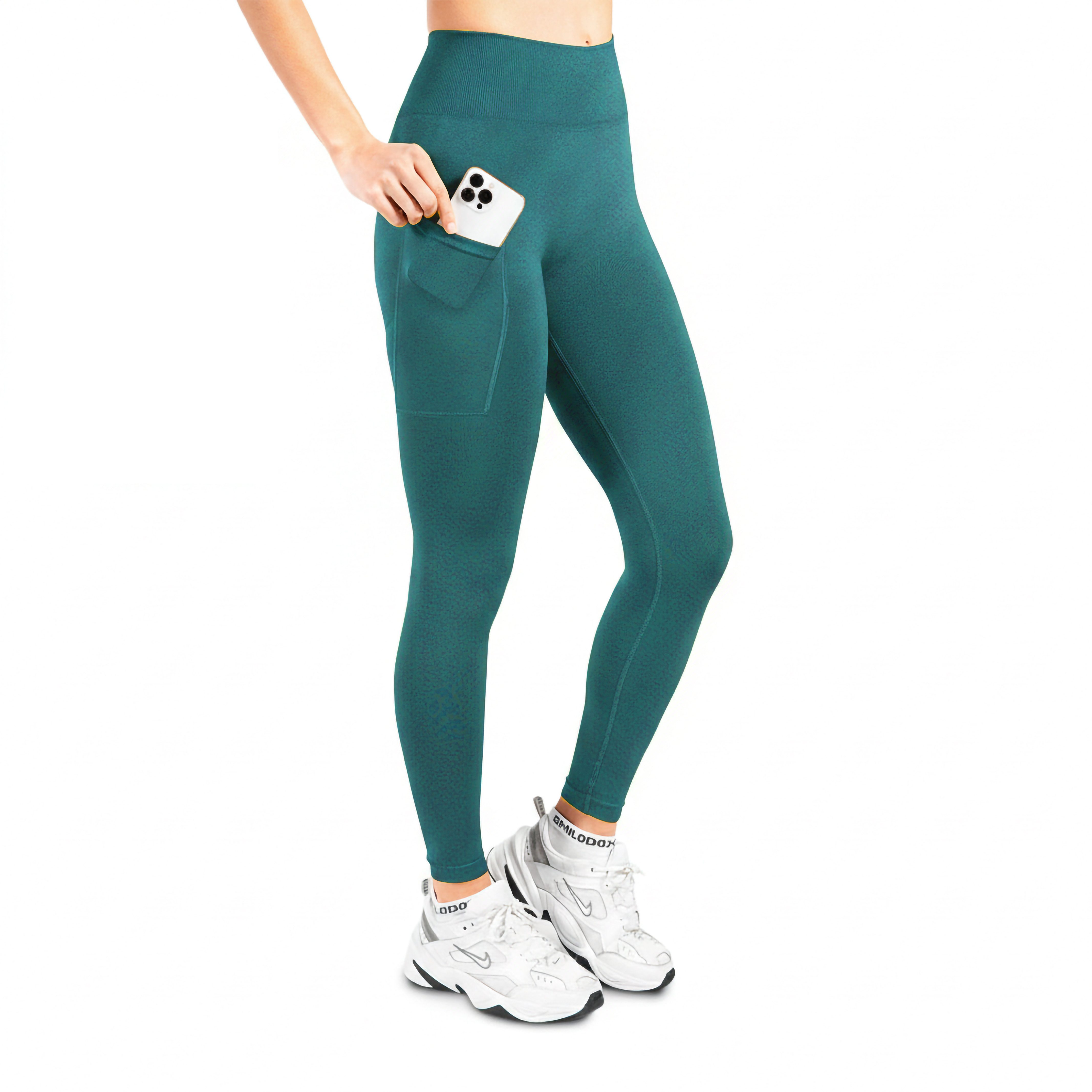 Smilodox Leggings Adrielle, Seamless Leggings mit Seitentasche – Sport & Freizeit Mit Seitentasche, Seamless, Figurbetonte Leggings, Stretch-Material