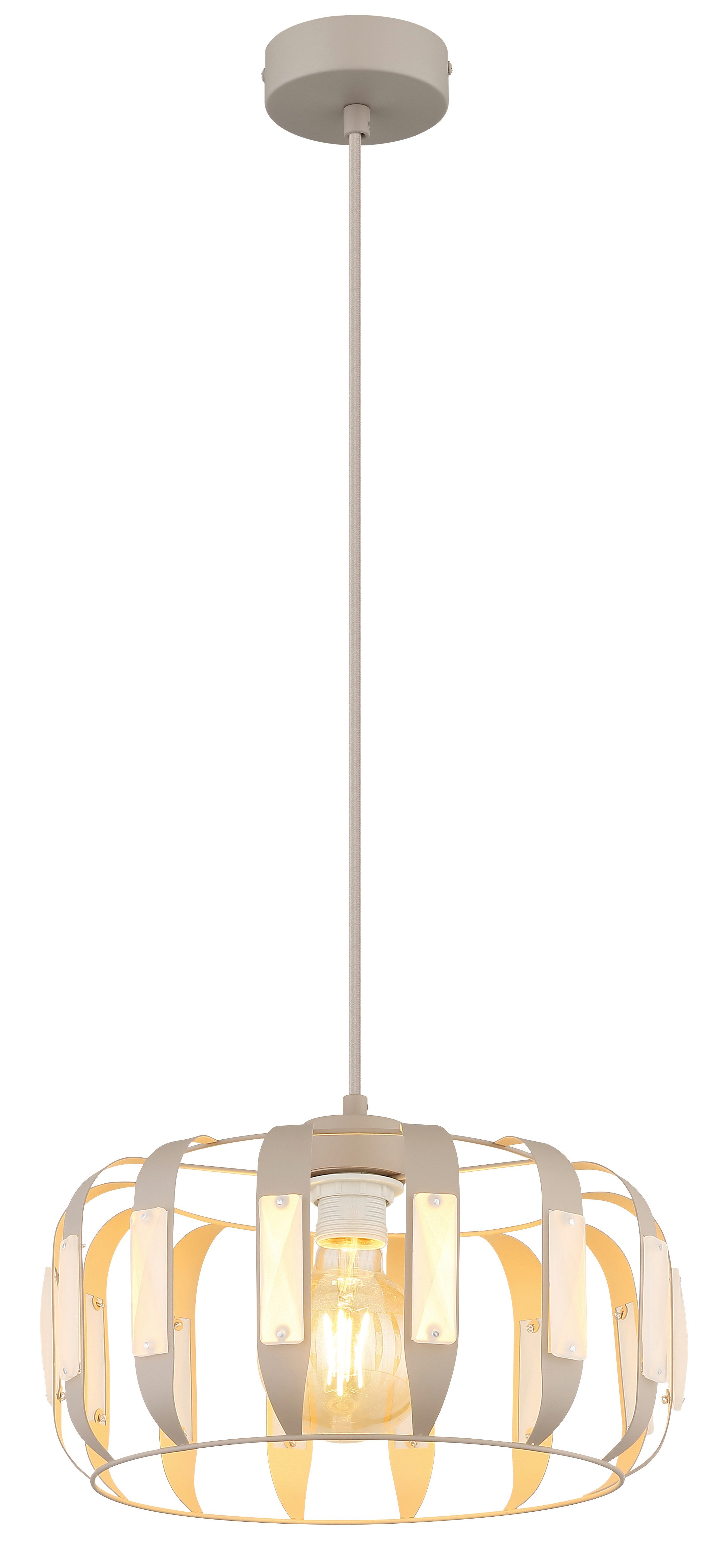 GLOBO LIGHTING Hängeleuchte ARLEN, ohne Leuchtmittel, Hängeleuchte mit Kristallen, elegant, edel & dekorativ