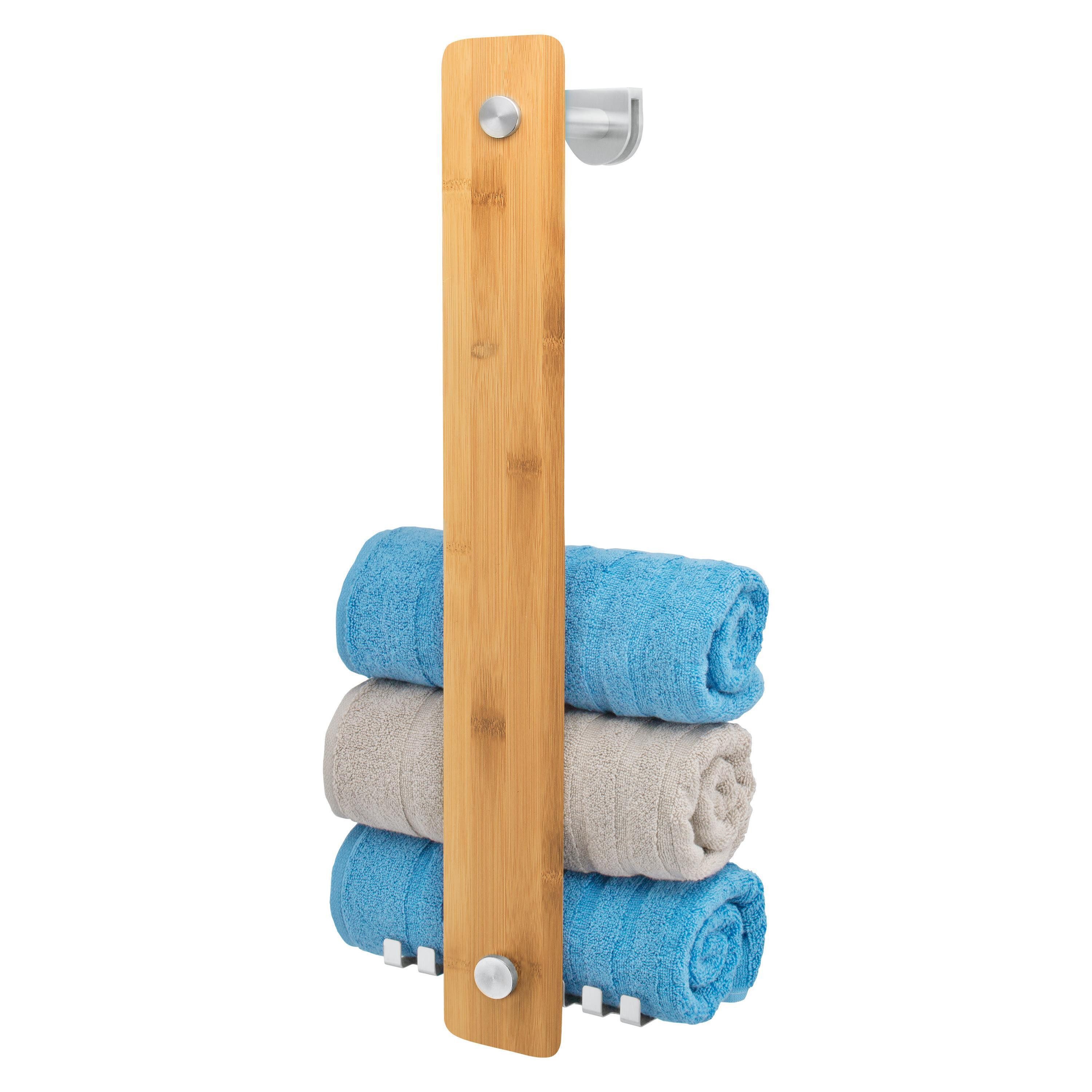 bremermann Handtuchhalter bremermann Bad-Serie PIAZZA BAMBUS - 2in1, Bambus und Edelstahl
