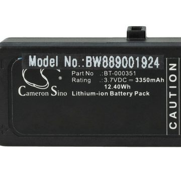 vhbw kompatibel mit Zebra PS20, PS20J, PS20 Plus Tablet-Akku Li-Ion 3350 mAh (3,7 V)
