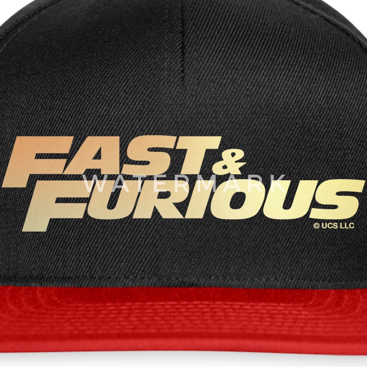 Spreadshirt Snapback Cap Fast And Furious Klassisches Logo Snapback Cap (1-St)