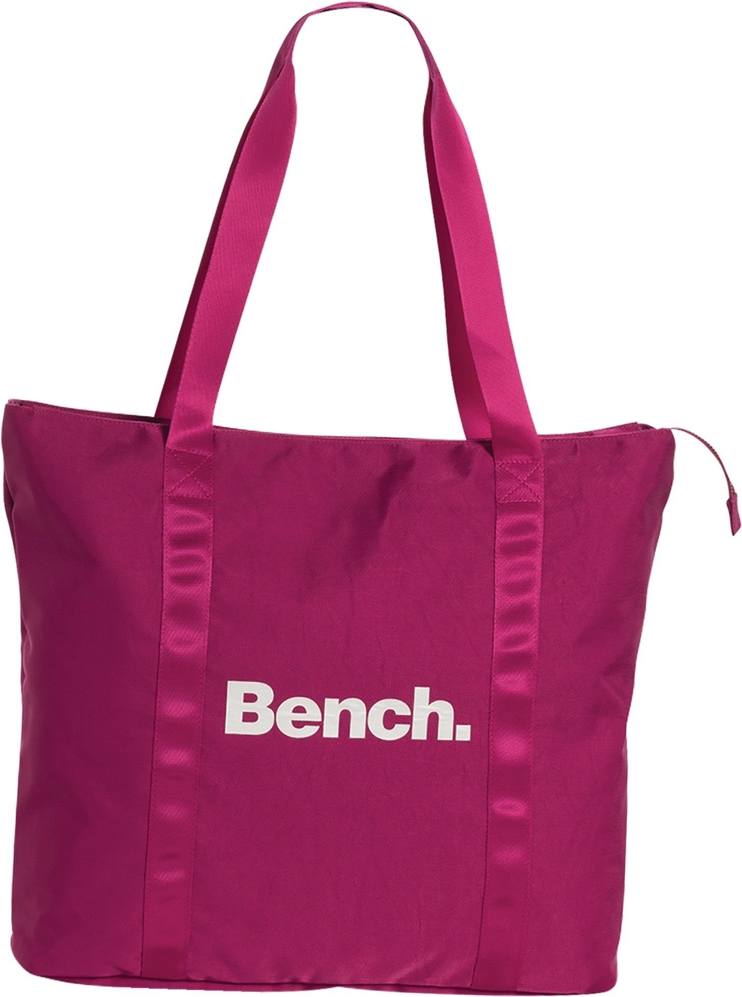 Bench. Schultertasche Bench Shopper Nylon Schultertasche pink, Damen,  Jugend Tasche strapazierfähiges Textilnylon pink, Uni