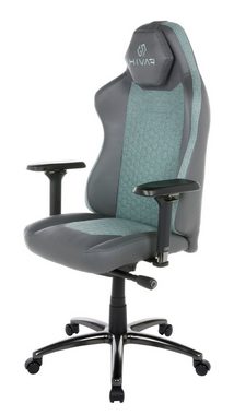 HIVAR Gaming-Stuhl ORBICAL AURORA, Sitztiefenverstellung, höhenverstellbare Rückenlehne, Lordosenstütze, 4D Armlehnen, Wippwiderstand, Synchronmechanik, TÜV geprüft, Belastbarkeit 130 kg