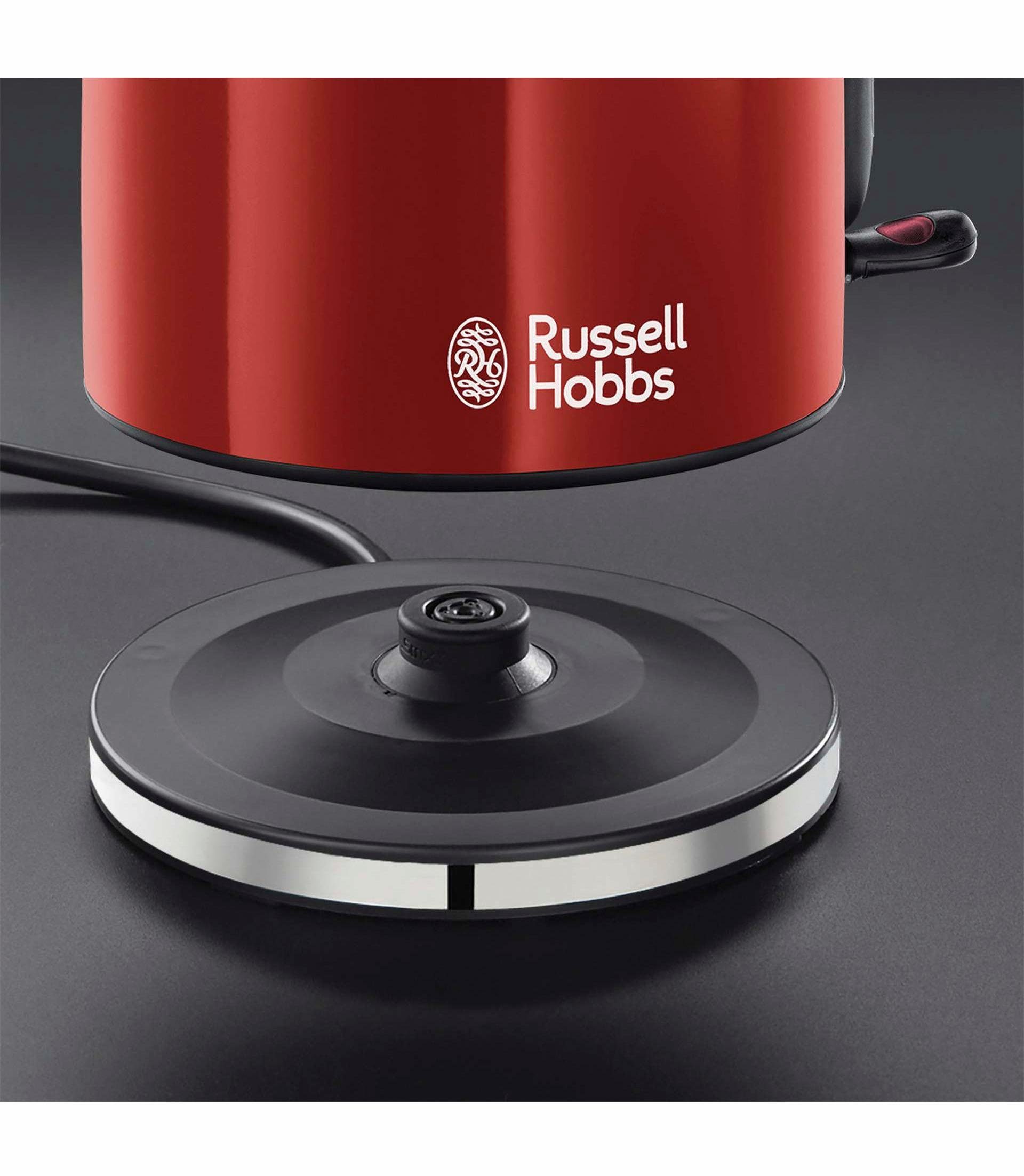 RUSSELL HOBBS Wasserkocher 20412-70 WK Colours Plus+ Flame Red, 1,7 l, 2400 W