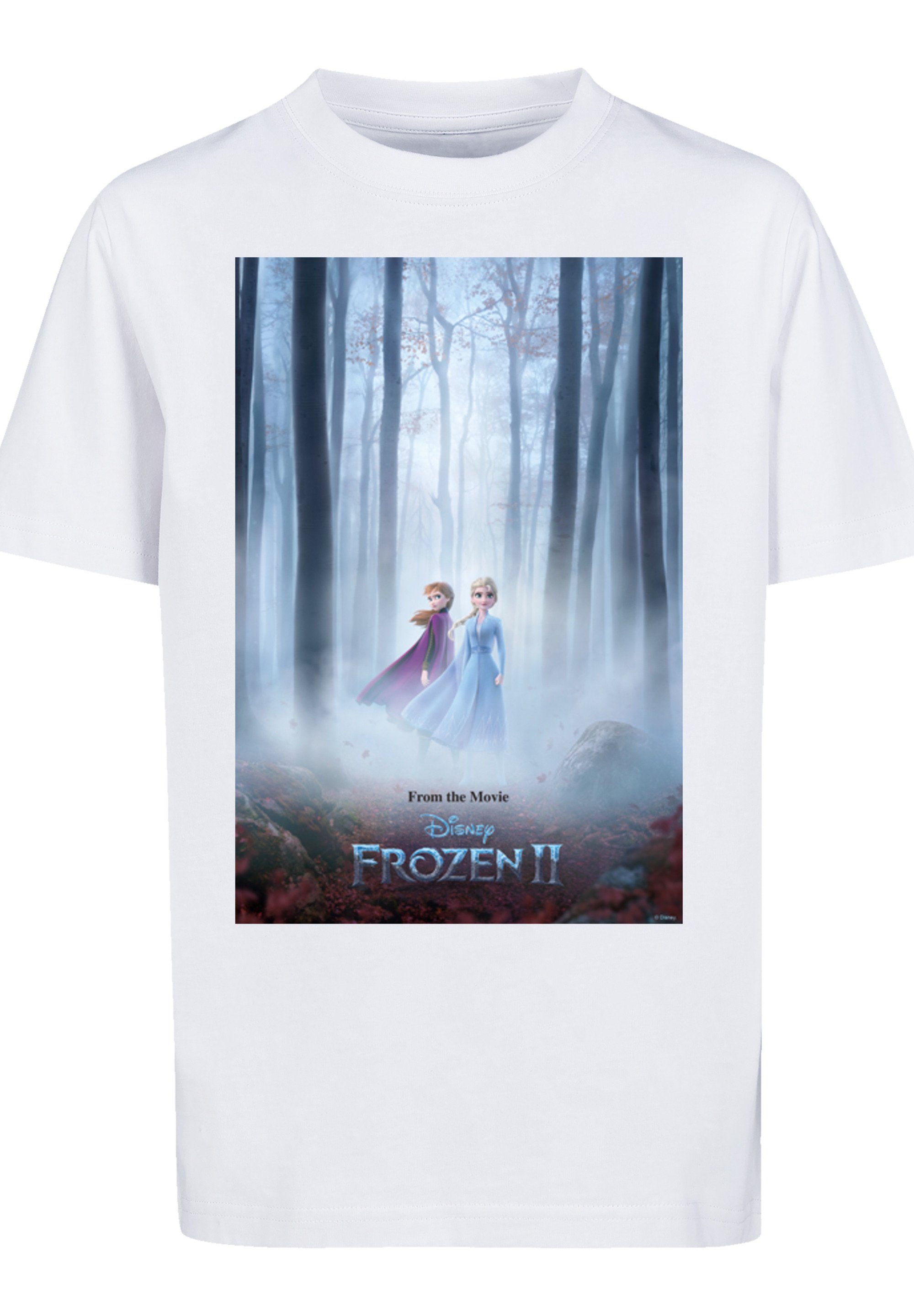 F4NT4STIC Kurzarmshirt Kinder Disney Frozen 2 Movie Poster with Kids Basic Tee (1-tlg)