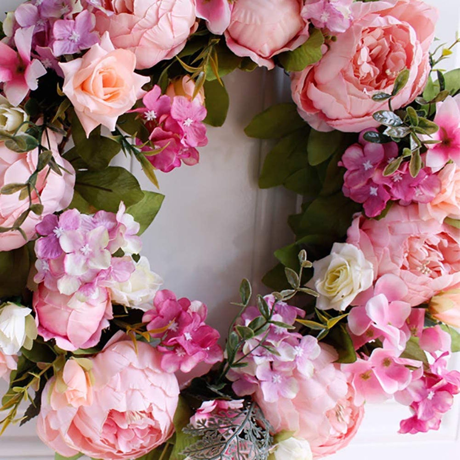 Kunstkranz Künstliche Türkranz Deko Kranz Dekorative Blumenkranz, zggzerg, günstig online kaufen