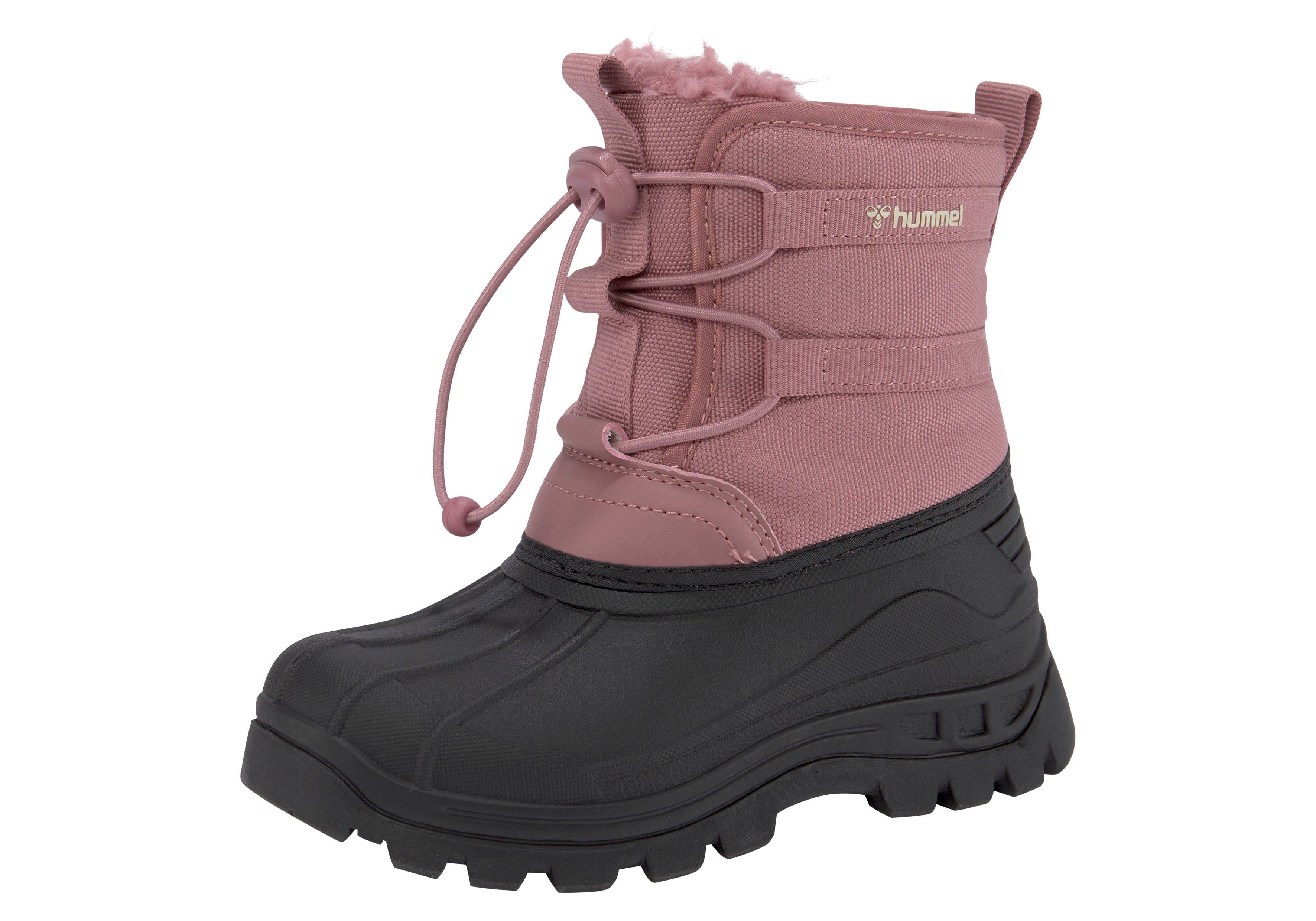 hummel ICICLE LOW JR Winterboots Warmfutter rosa | Schnürboots