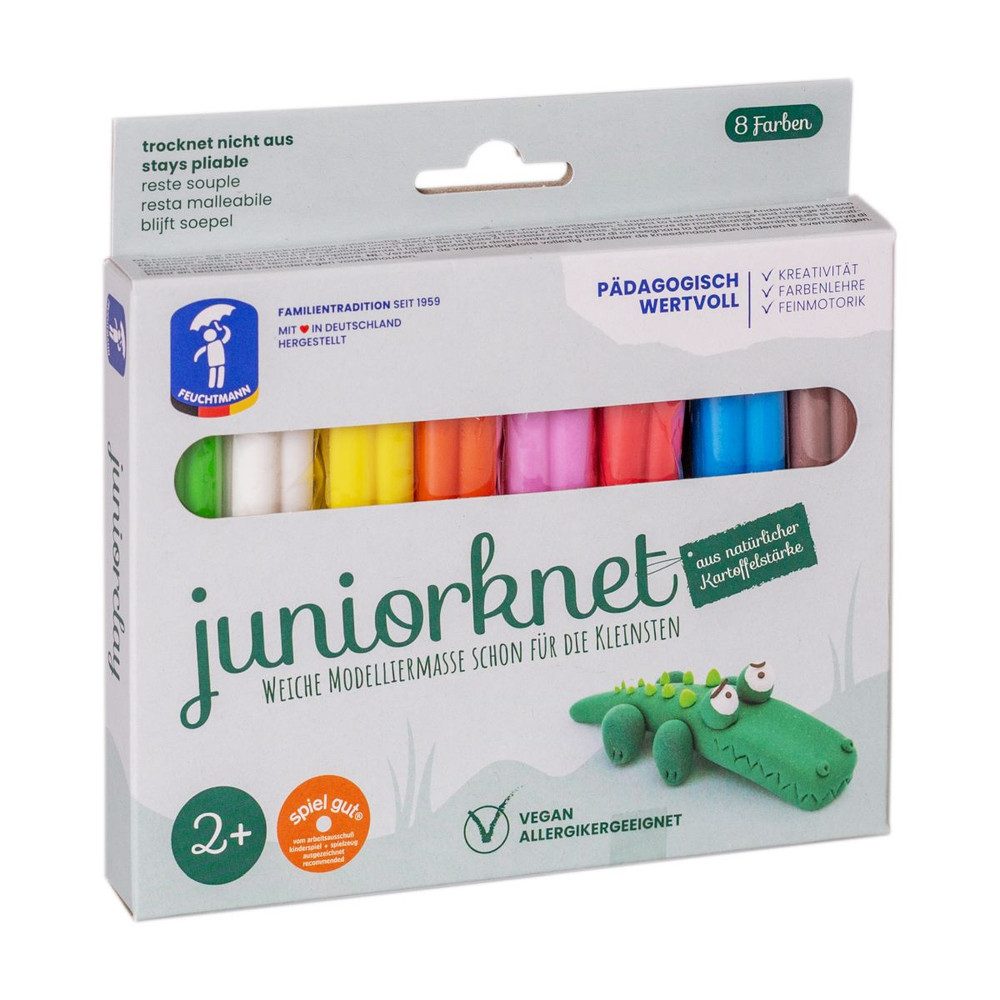 Feuchtmann Knete Juniorknet - 8 Farben