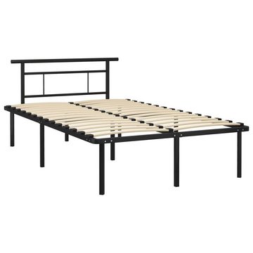 furnicato Bett Bettgestell Schwarz Metall 120x200 cm