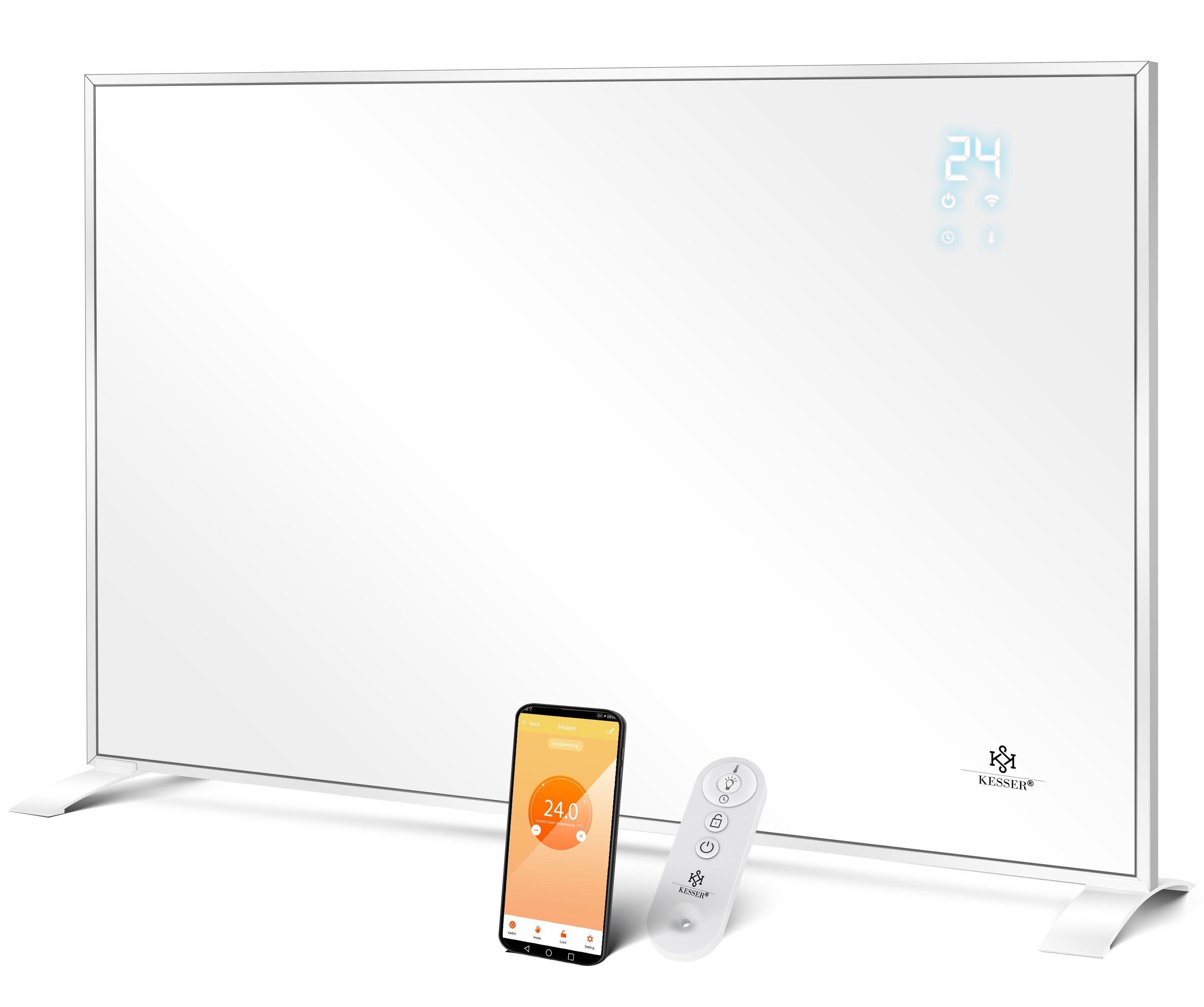 KESSER Infrarotheizung, Energiesparend Infrarot Standgerät & Wandmontage Elektroheizung