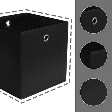 Authmic Faltbox Faltbox (Aufbewahrungsbox faltbar, 6tück Faltboxen Stoffboxen), (30*30*30), Aufbewahrungskiste ohne Deckel, Schubladen Organizer
