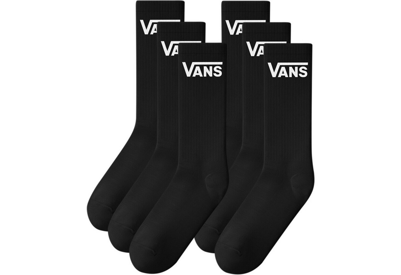 Vans Sportsocken CLASSIC CREW (6-Paar) für Erwachsene, sportlicher Stil, sechs Paar im Set