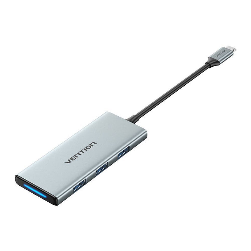 0.15m Grau - USB-C auf HDMI - 3x USB 3.0, SD, TF, PD Hub PD 100 W HDMI-Adapter