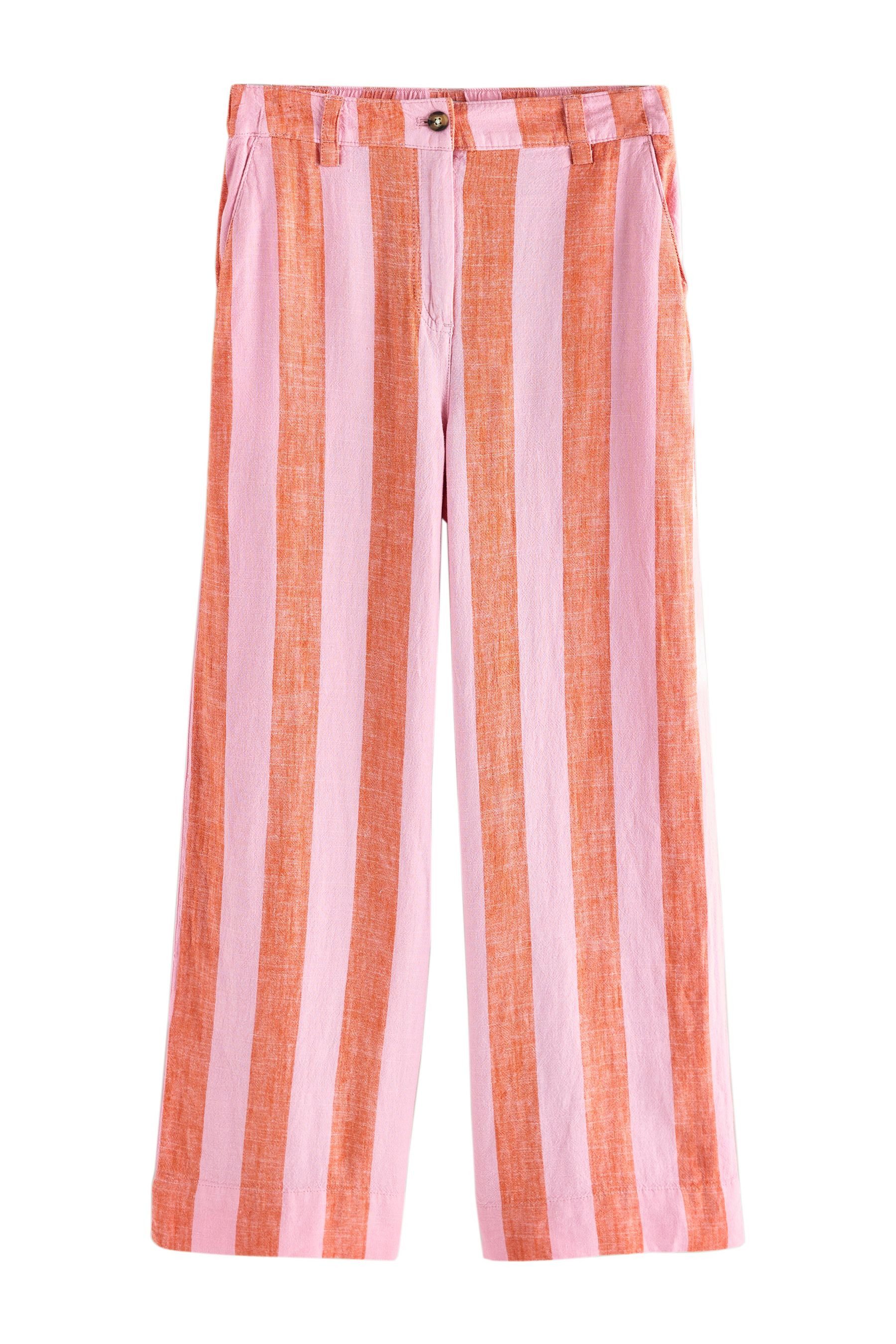 Next Palazzohose Elegante Hose mit weitem Bein, Kurzgröße (1-tlg)