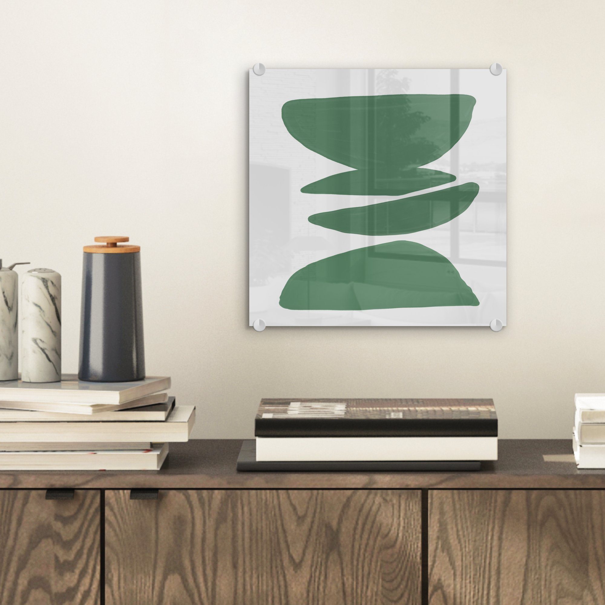 MuchoWow Acrylglasbild Abstrakt - Grün - günstig online kaufen