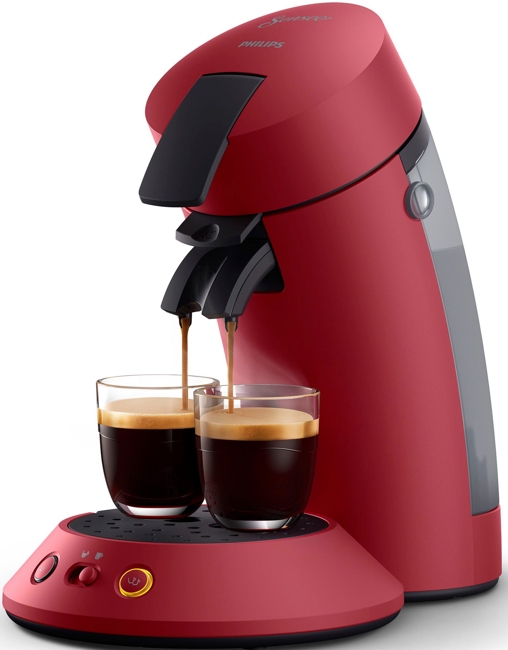 Philips Senseo Kaffeepadmaschine Original Plus CSA210/60, mit zwei Kaffee-Einstellungen, aus 28% rec. Plastik