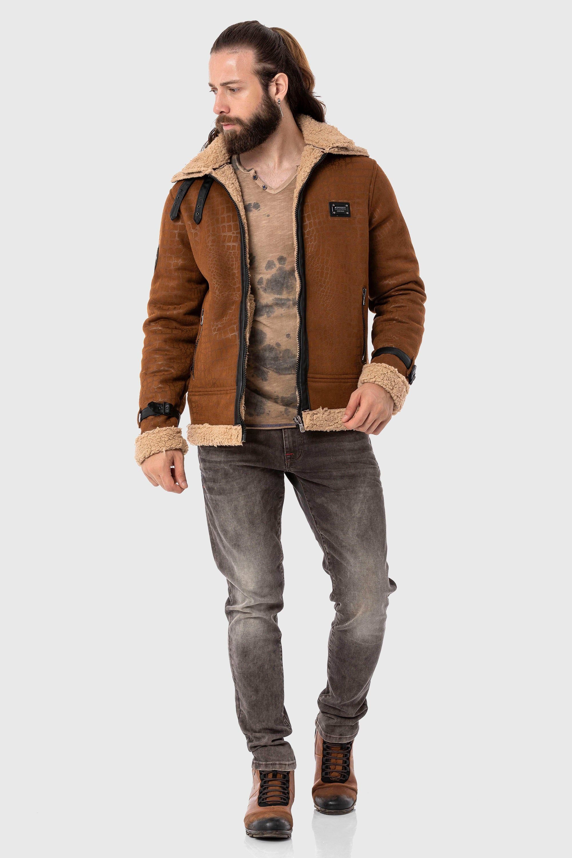Cipo & Baxx Parka Jacke im Flieger-Look – Bild 5 von 5