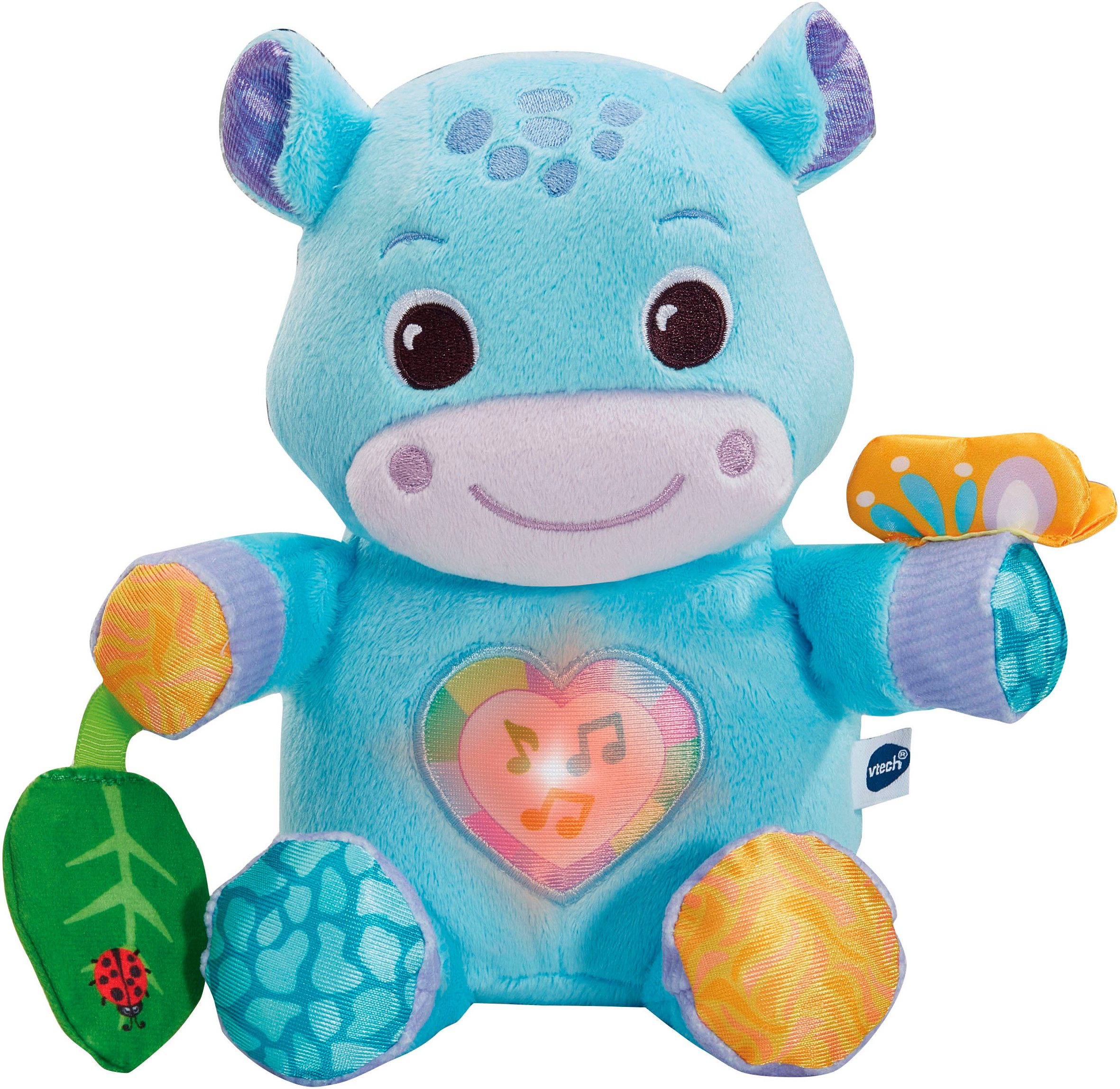 Vtech® Plüschfigur Vtech Baby Flauschiges Flusspferd, mit Licht und Sound günstig online kaufen