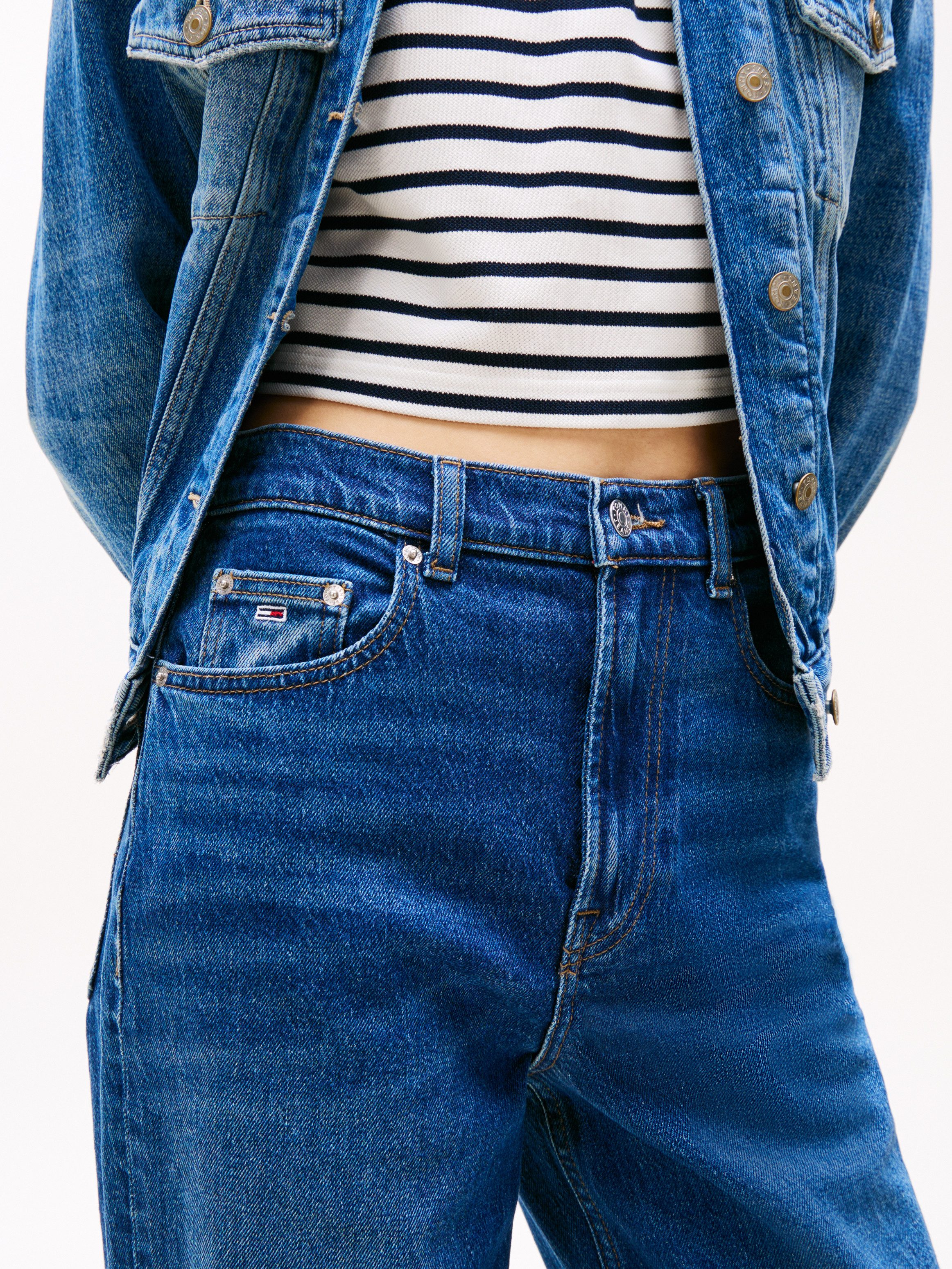 Tommy Jeans Straight-Jeans LAYLA HR SLIM STR in Knöchellänge