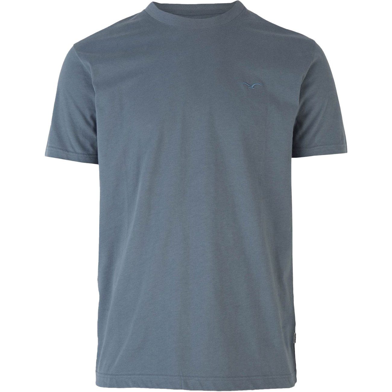Top-Management-Position T-Shirt Cleptomanicx Regular graphite Ligull blue