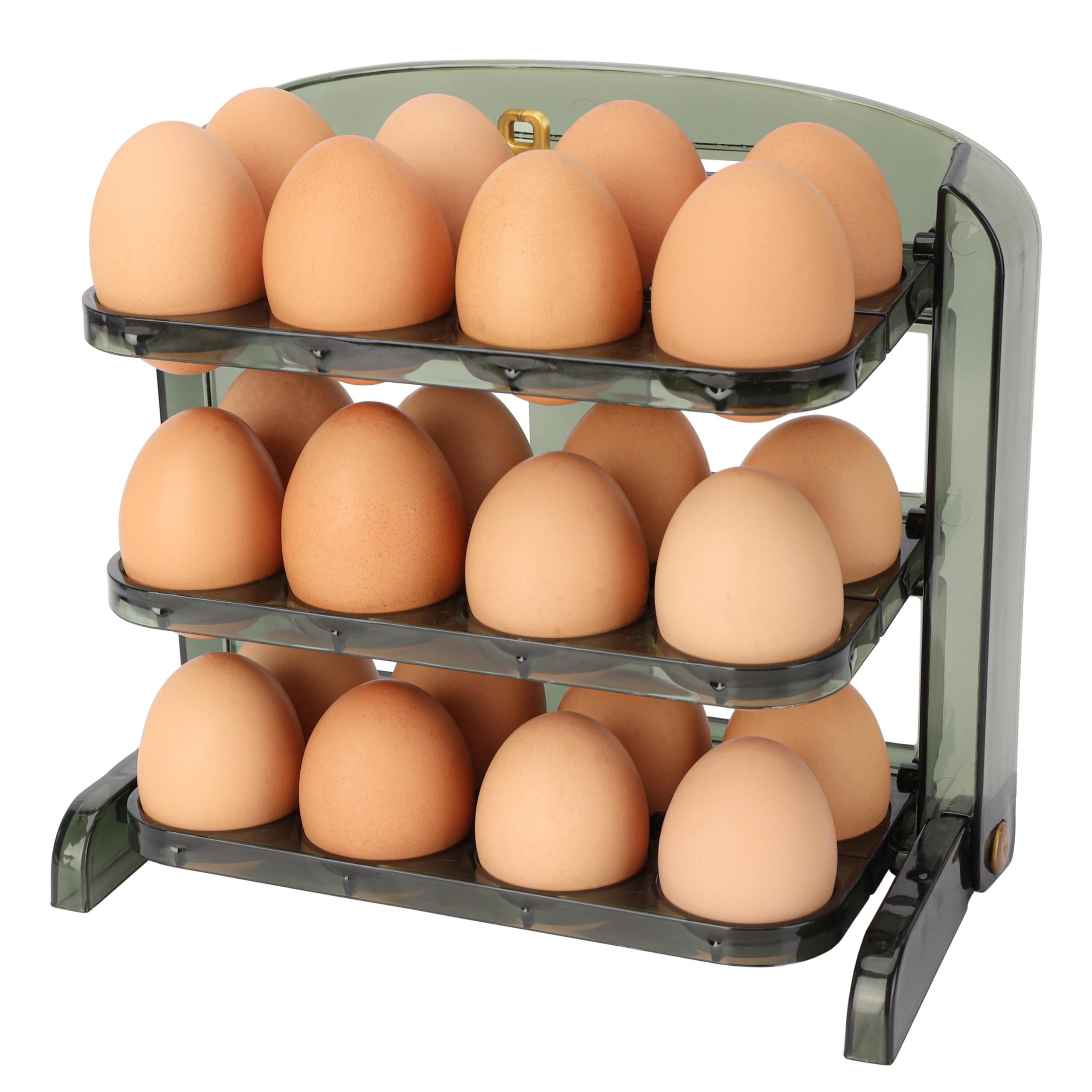 Belle Vous Eierbecher BELLE VOUS Eierbox Kühlschrank Organizer für 24 Eier Kunststoff
