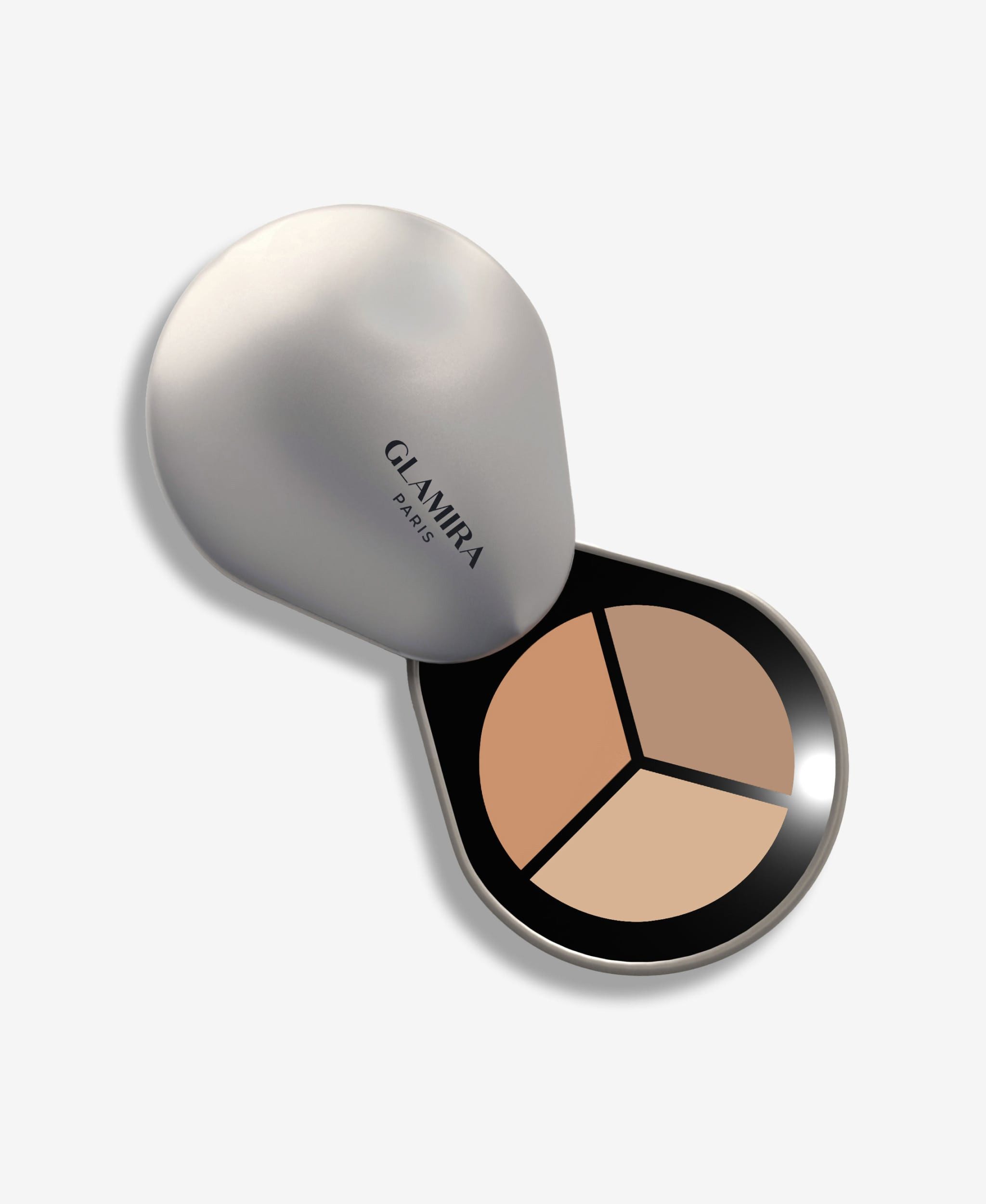 GLAMIRA Rouge Seidiger Creme-Bronzer #1 - Teint Sable, 1-tlg., All-in-One-Konturenstift mit drei Farbtönen