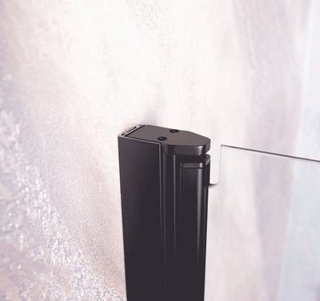 Sanotechnik Dusch-Schwingtür Sanoflex Brava Black, Einscheibensicherheitsglas