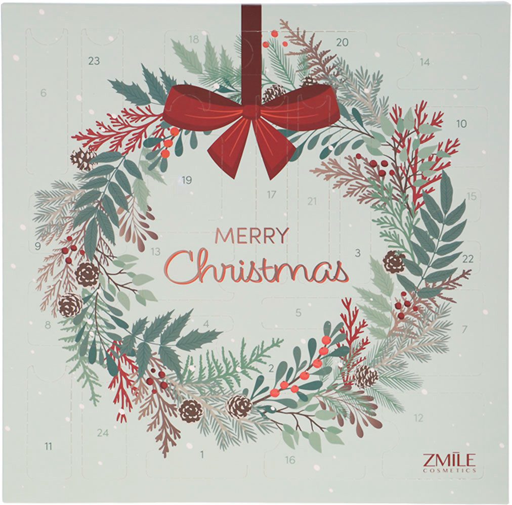 ZMILE COSMETICS Kosmetik-Adventskalender ZMILE COSMETICS Календари Square Jingle and Glow vegane Kosmetik (Packung, 24-tlg), vegane Kosmetik