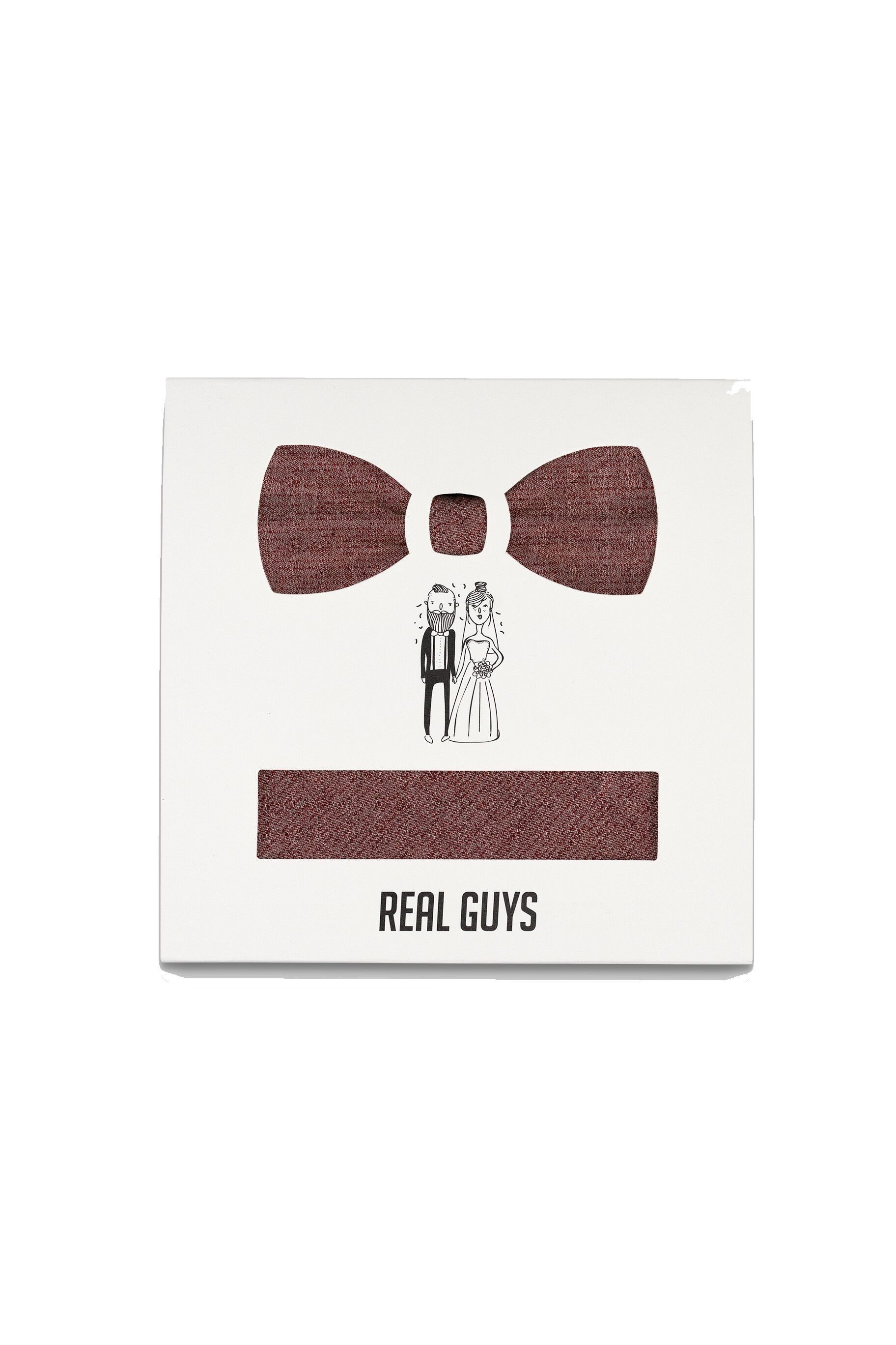 REAL GUYS by J.PLOENES Fliege Set bestehend aus Fliege und Einstecktuch