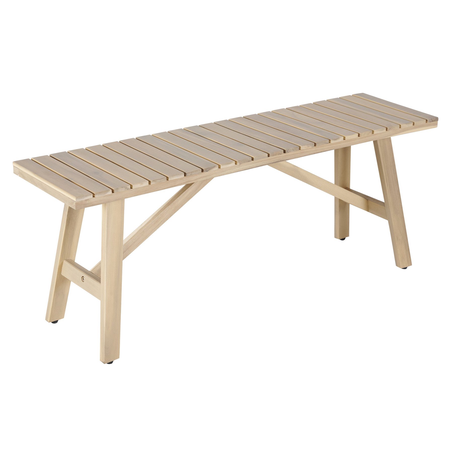 riess-ambiente Gartenbank BALI 110cm natur hell – wetterfest, Massivholz, O günstig online kaufen