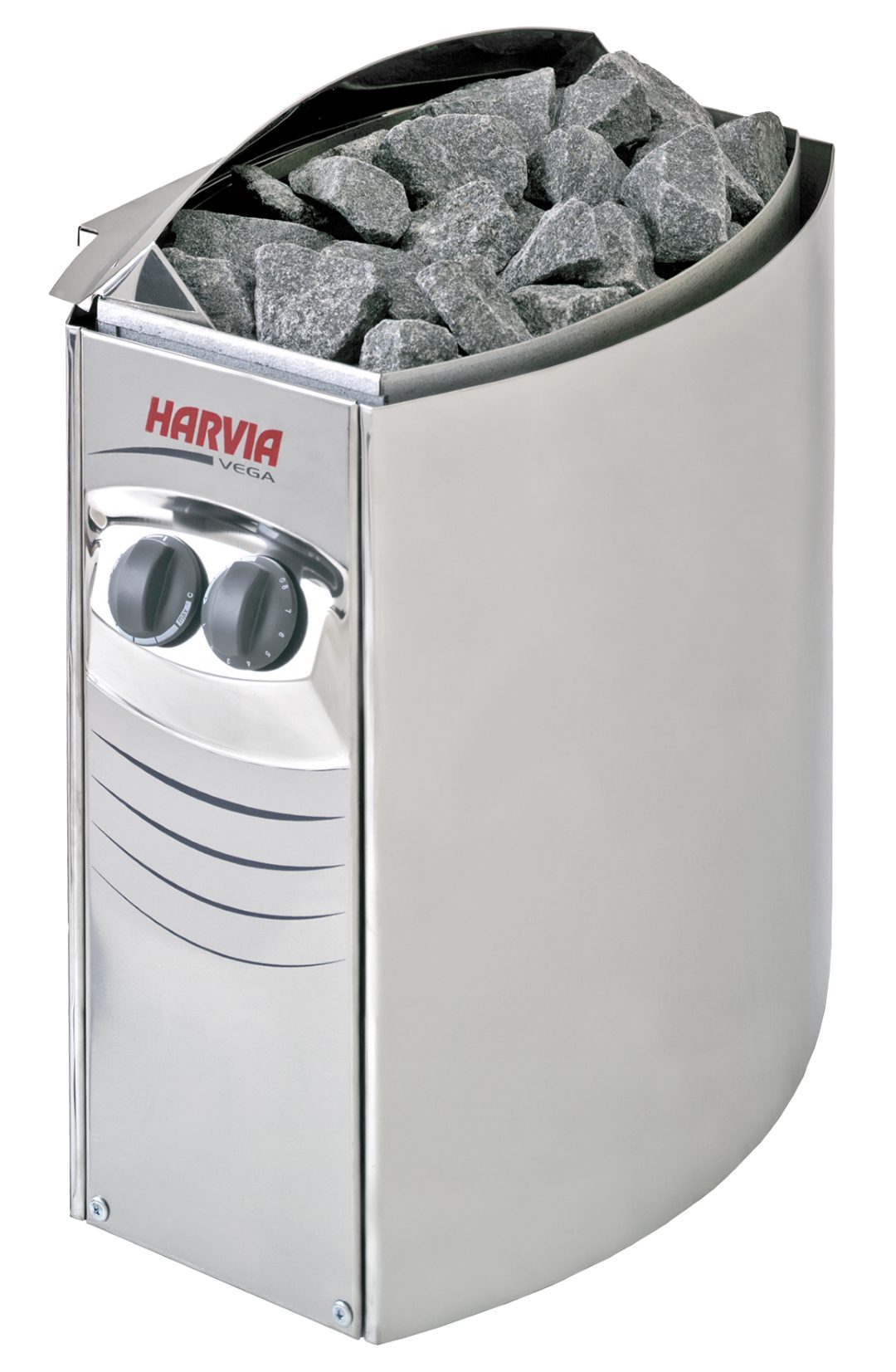 HARVIA Saunaofen Elektrosaunaofen Vega 4,5/6/8/9 kW, 9 kW, Integrierte Steuerung, Elektrisches Heizen, Gleichmäßige Wärmeverteilung, Wandmontage