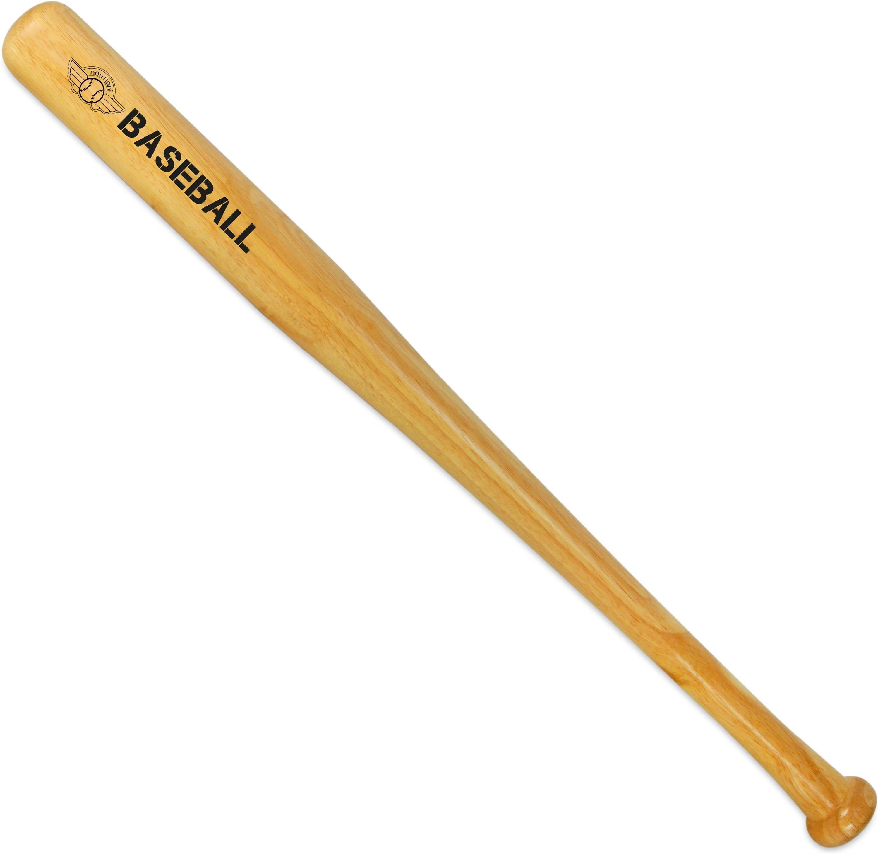 normani Baseballschläger Holz Baseballschläger 26 Lumber, Eschenholz, 26 ", Holzbaseballschläger mit Knauf am Griffende