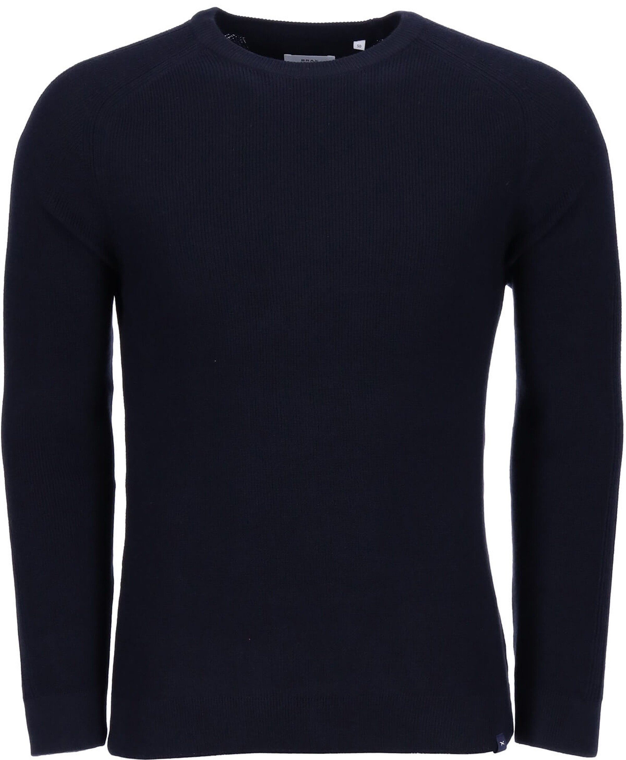 Brax Strickpullover BRAX Rundhals Pullover Roy marine