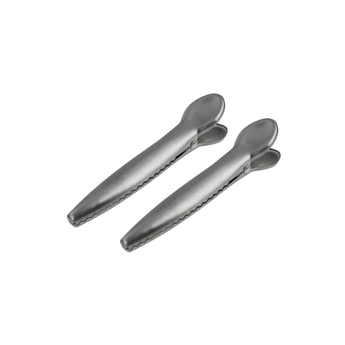 Verschlussklammer Aromaclips 2er-Set in Silber - Edelstahl Tütenclips 120mm, Aromadicht