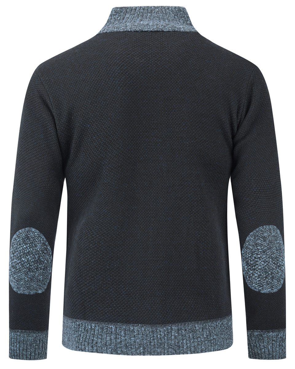 Allthemen Cardigan Herren Strickjacke mit ärmelflecken Strickjacke Winter günstig online kaufen