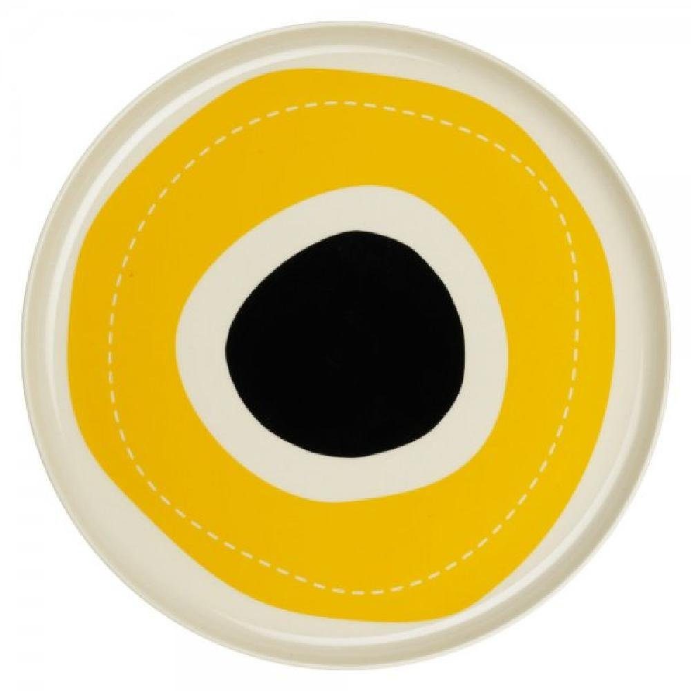 Speiseteller Asa Speiseteller Variété Salto du Solei Gelb-Schwarz (27cm)