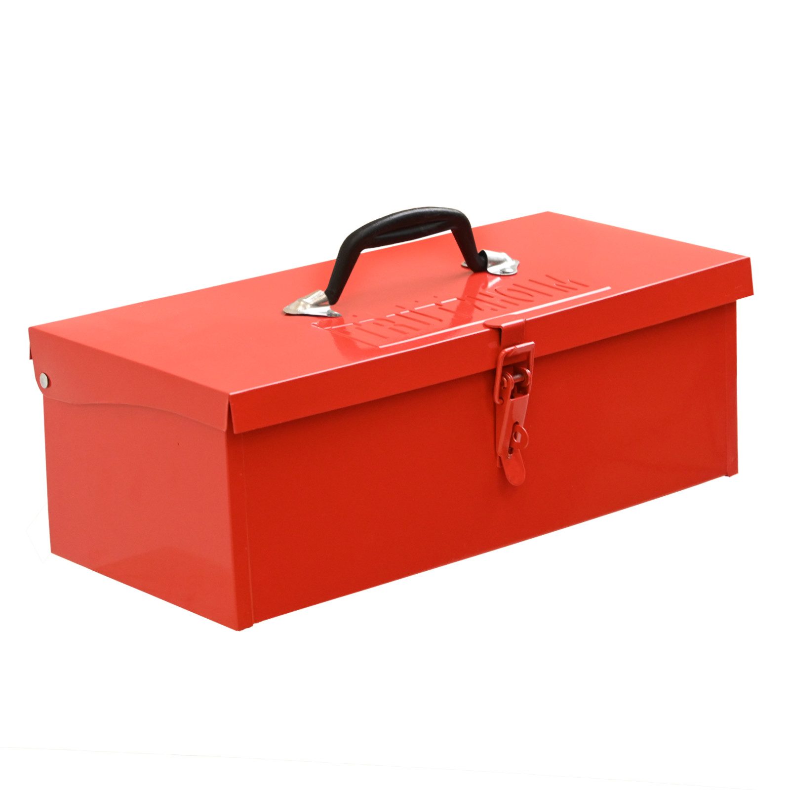 TRUTZHOLM Werkzeugkoffer Werkzeugkiste 38 x 16 x 12,5 cm ca. 7,5 L verschließbares Fach (1-teilig), klappbar leer rot