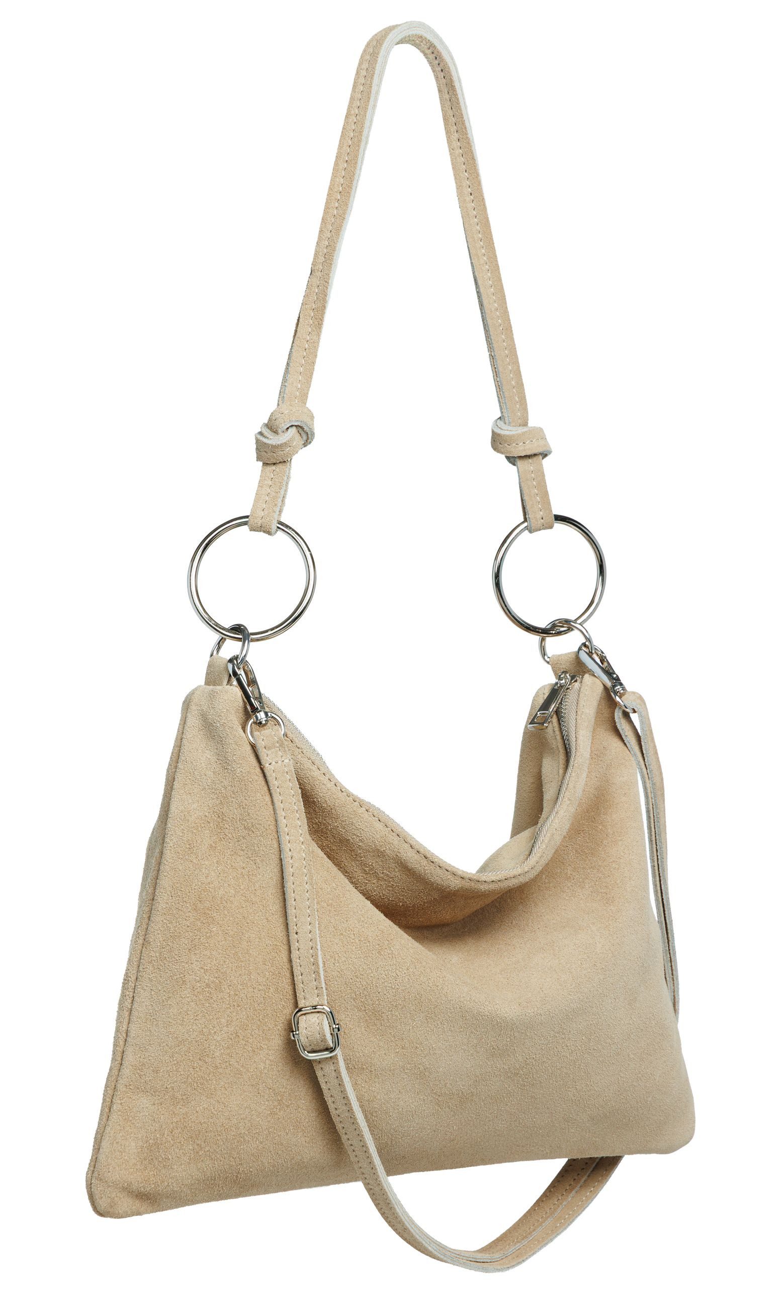 Umhängetasche Wildleder Umhängetasche Damen Tasche - PREMIUM LINE - Modell No.858